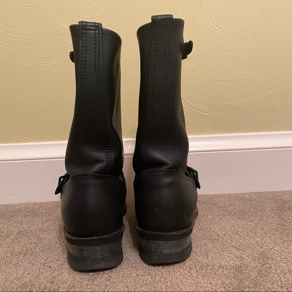 Frye Waterproof Engineer Moto Boot Black 6.5 - Picture 9 of 12
